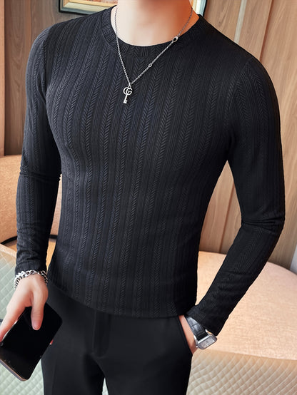 Camiseta de manga larga ajustada para hombre