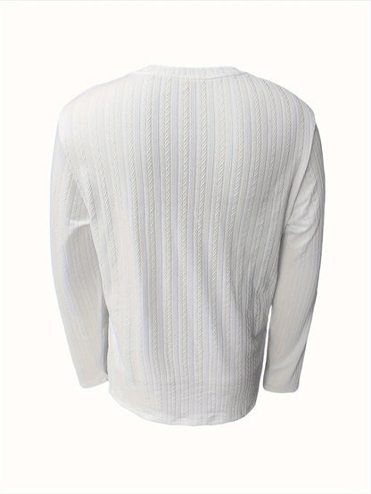 Camiseta de manga larga ajustada para hombre