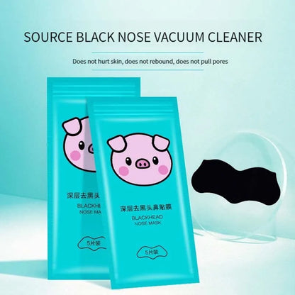 Tira nasal removedora de cravos 5 peças, removedor de acne mágico, poderoso removedor de ácaros, limpeza profunda, redução de poros, pele lisa