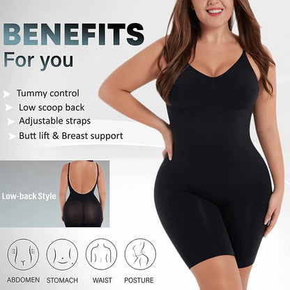 Corpete modelador de corpo inteiro feminino, roupa íntima confortável e sem costura para controle da barriga, para barriga lisa, todos os tamanhos e tamanhos grandes