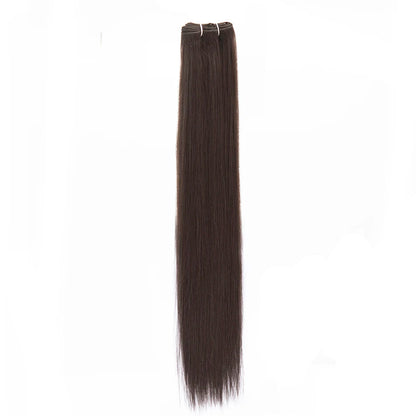 Extensiones de cabello sintético súper largo natural de salón, cabello lacio Yaki.