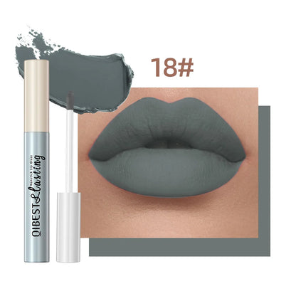 Matte Liquid Lipstick, Non-Stick Cup, Waterproof, Long-Lasting, Smudge-Proof, Velvet Finish, Transfer-Resistant Lip Gloss