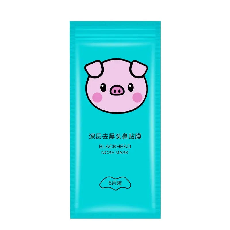 Tira nasal removedora de cravos 5 peças, removedor de acne mágico, poderoso removedor de ácaros, limpeza profunda, redução de poros, pele lisa