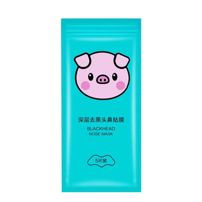 Tira nasal removedora de cravos 5 peças, removedor de acne mágico, poderoso removedor de ácaros, limpeza profunda, redução de poros, pele lisa