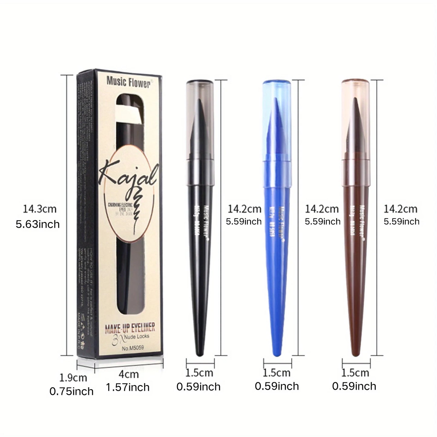 Delineador de ojos líquido de larga duración, resistente al agua y a las manchas, para mujer, cosmético profesional de alta calidad.