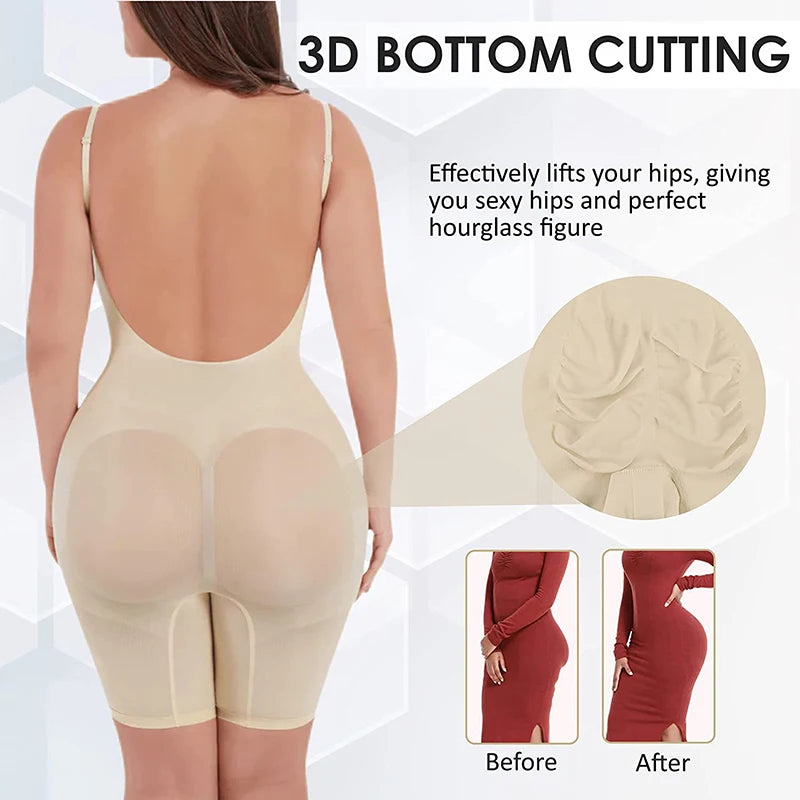 Corpete modelador de corpo inteiro feminino, roupa íntima confortável e sem costura para controle da barriga, para barriga lisa, todos os tamanhos e tamanhos grandes