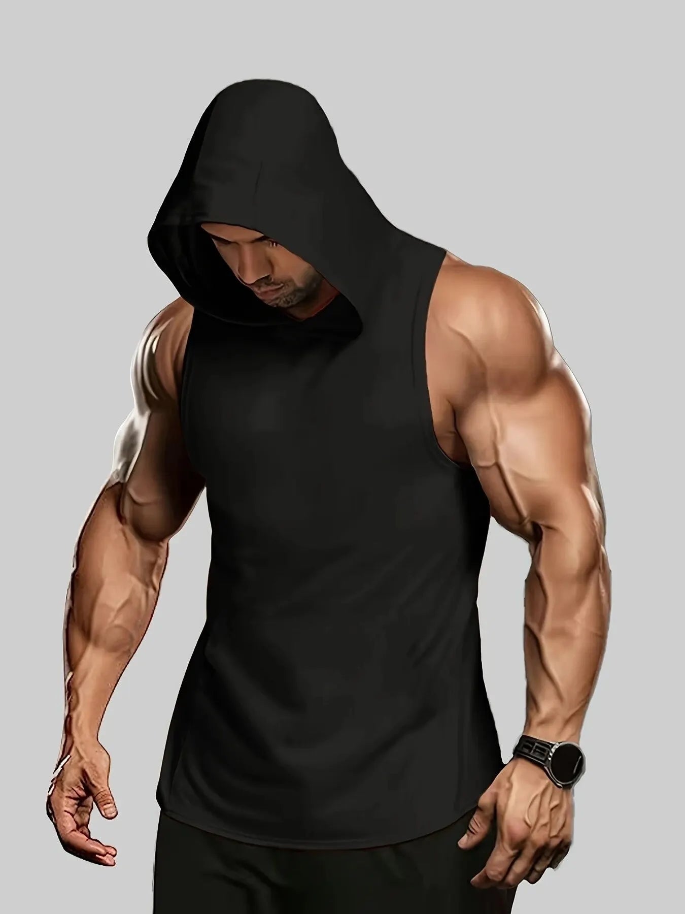 Conjunto de camiseta sem mangas, camisetas casuais confortáveis ​​de verão para homens, roupas de ginástica masculinas, camiseta sem mangas