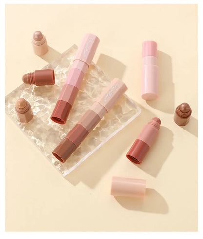 Dragon Ranee 4 cores/conjunto Lápis de sombra preguiçoso à prova d'água que não borra Lápis de seda perolado