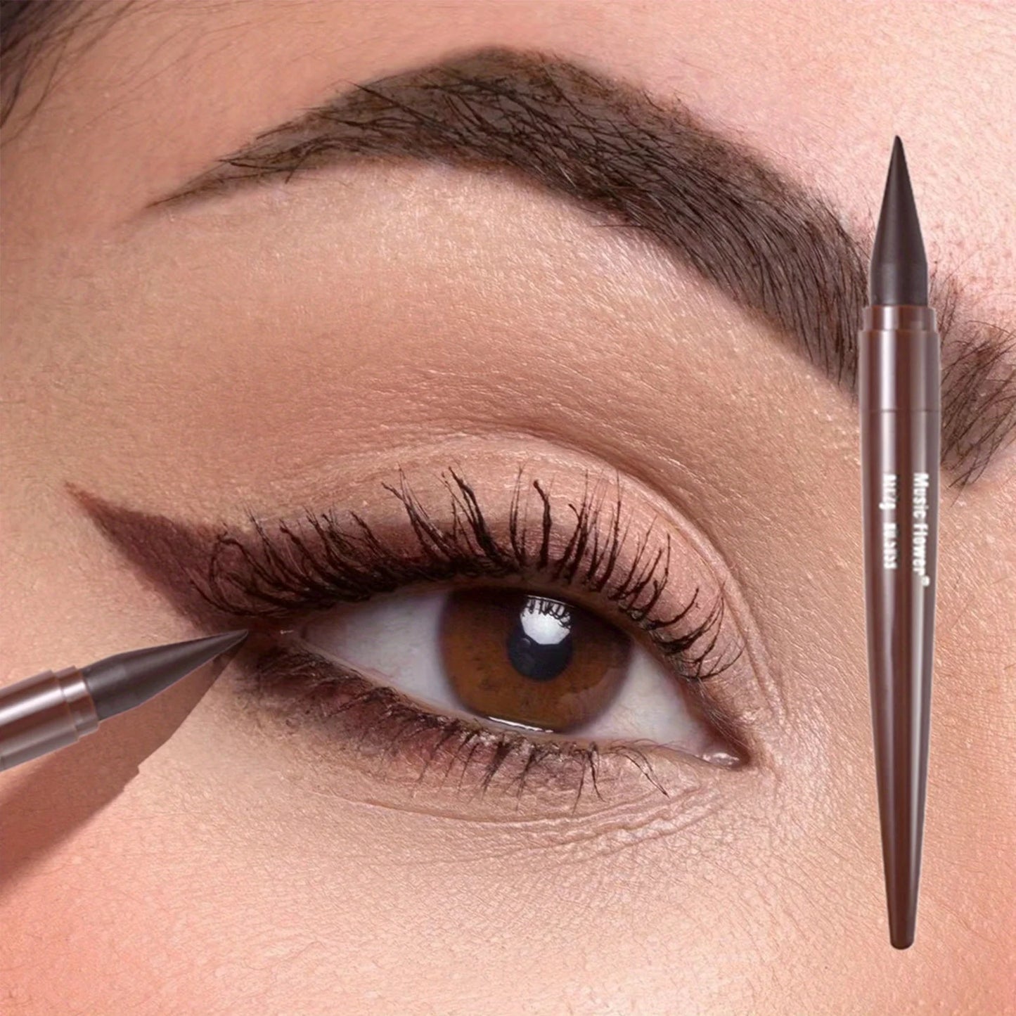 Delineador de ojos líquido de larga duración, resistente al agua y a las manchas, para mujer, cosmético profesional de alta calidad.