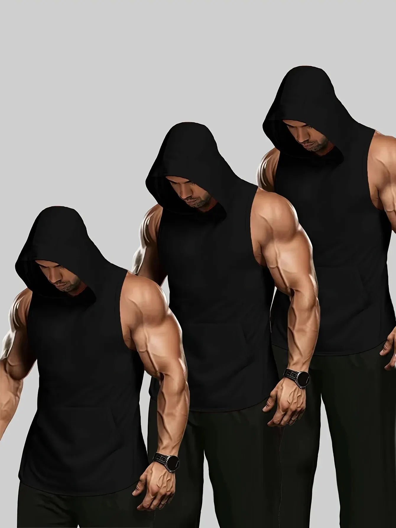 Conjunto de camiseta sem mangas, camisetas casuais confortáveis ​​de verão para homens, roupas de ginástica masculinas, camiseta sem mangas