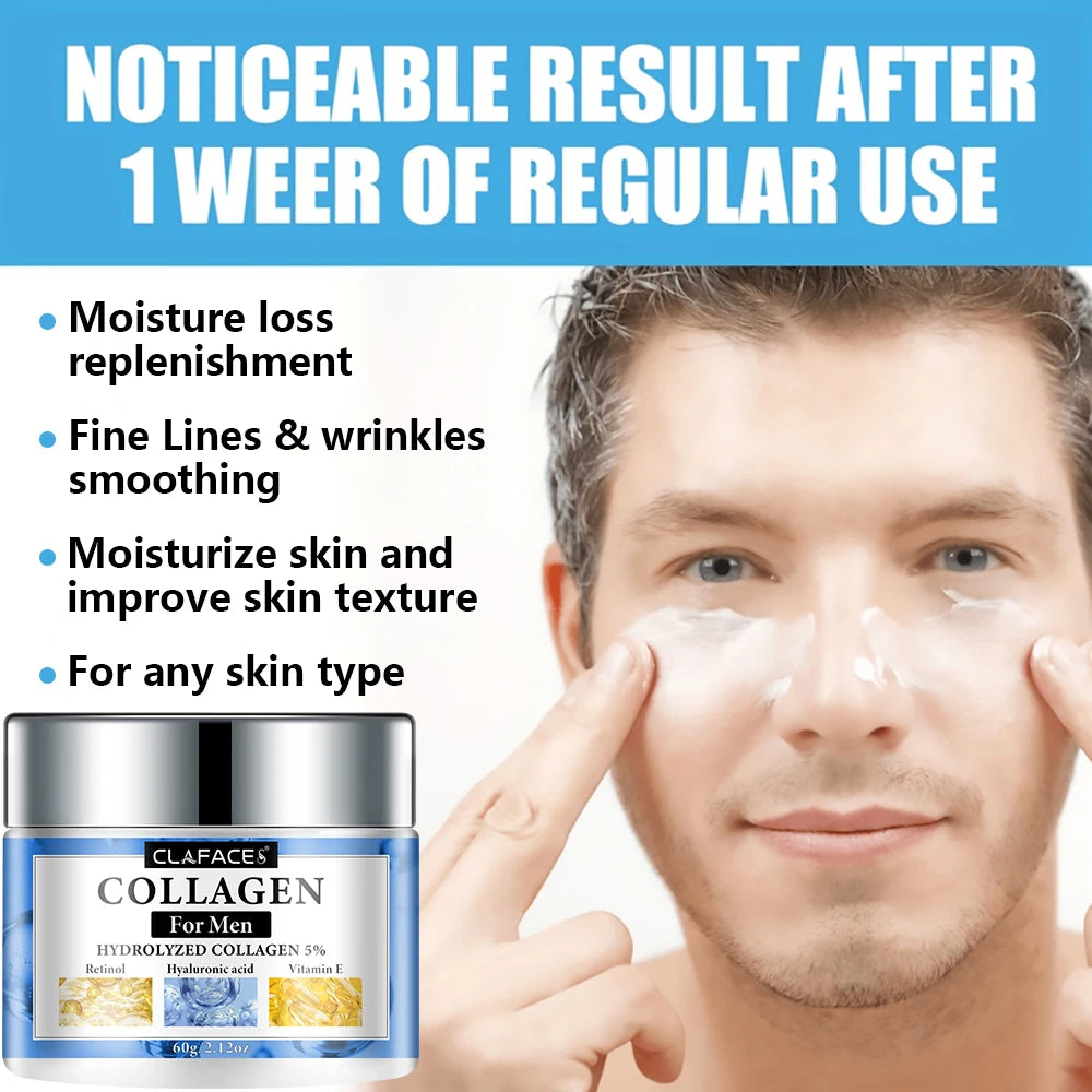 Crema facial antiedad con retinol, hidratante, antiarrugas, colágeno y ácido hialurónico, cosmética para el cuidado de la piel, 30 y 60 ml