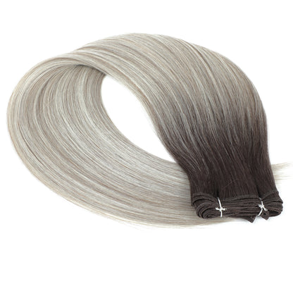 Extensiones de cabello sintético súper largo natural de salón, cabello lacio Yaki.