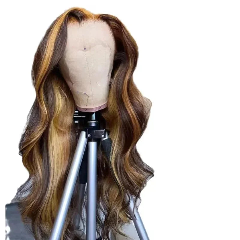 Peruca de cabelo humano com ondas ombré, 427 cores, 13x4, renda frontal, transparente, 13x6, HD, brasileira, para mulheres