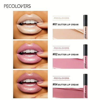 1 peça gloss labial hidratante com óleo essencial, brilho labial líquido, brilho labial não pegajoso, longa duração, maquiagem labial nude